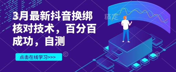 3月最新抖音换绑核对技术，百分百成功，自测-丸动小站