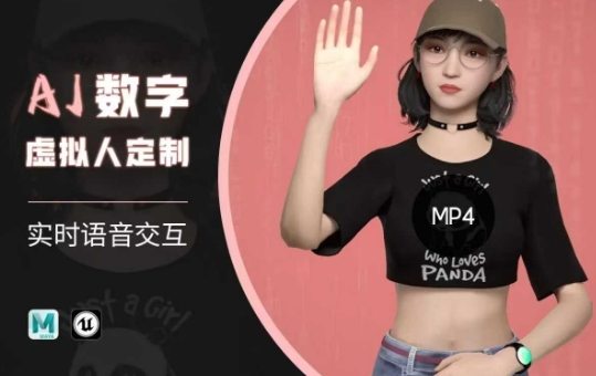 Ai数字人虚拟(智能体)实时语音交互特训营，​自行定制超写实角色AI数字人交互技术-丸动小站